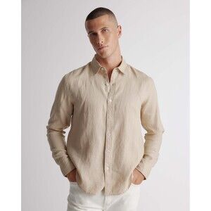 100% European Linen Relaxed Long Sleeve Shirt